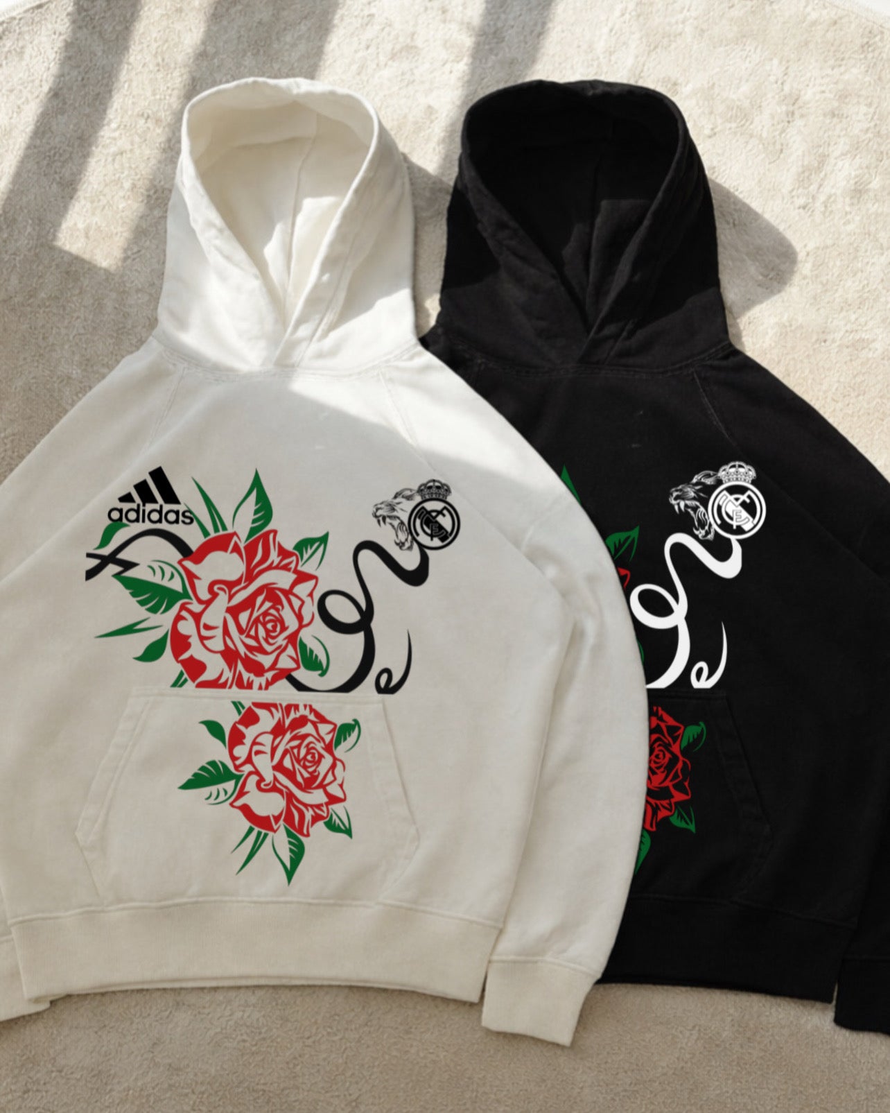 HOODIE REAL MADRID FLOWER